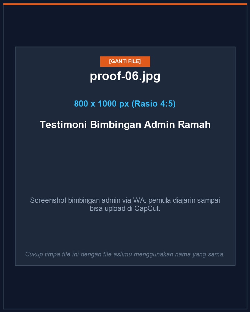 Bukti Chat Bimbingan Admin Ramah dan Responsif